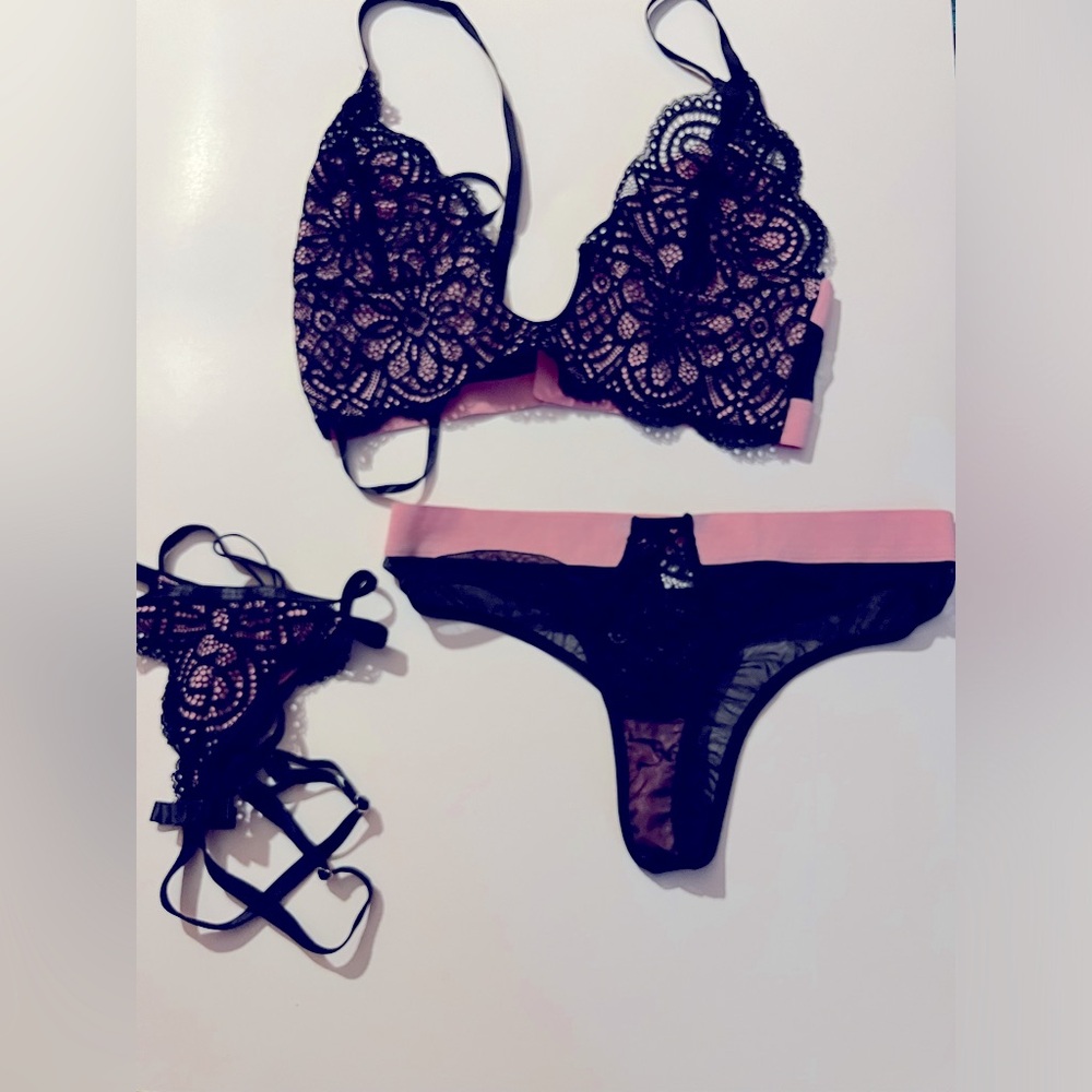 3 piece lingerie